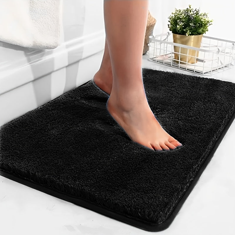 Weiche Badezimmermatte mit rutschfester Unterseite und stilvollem Design