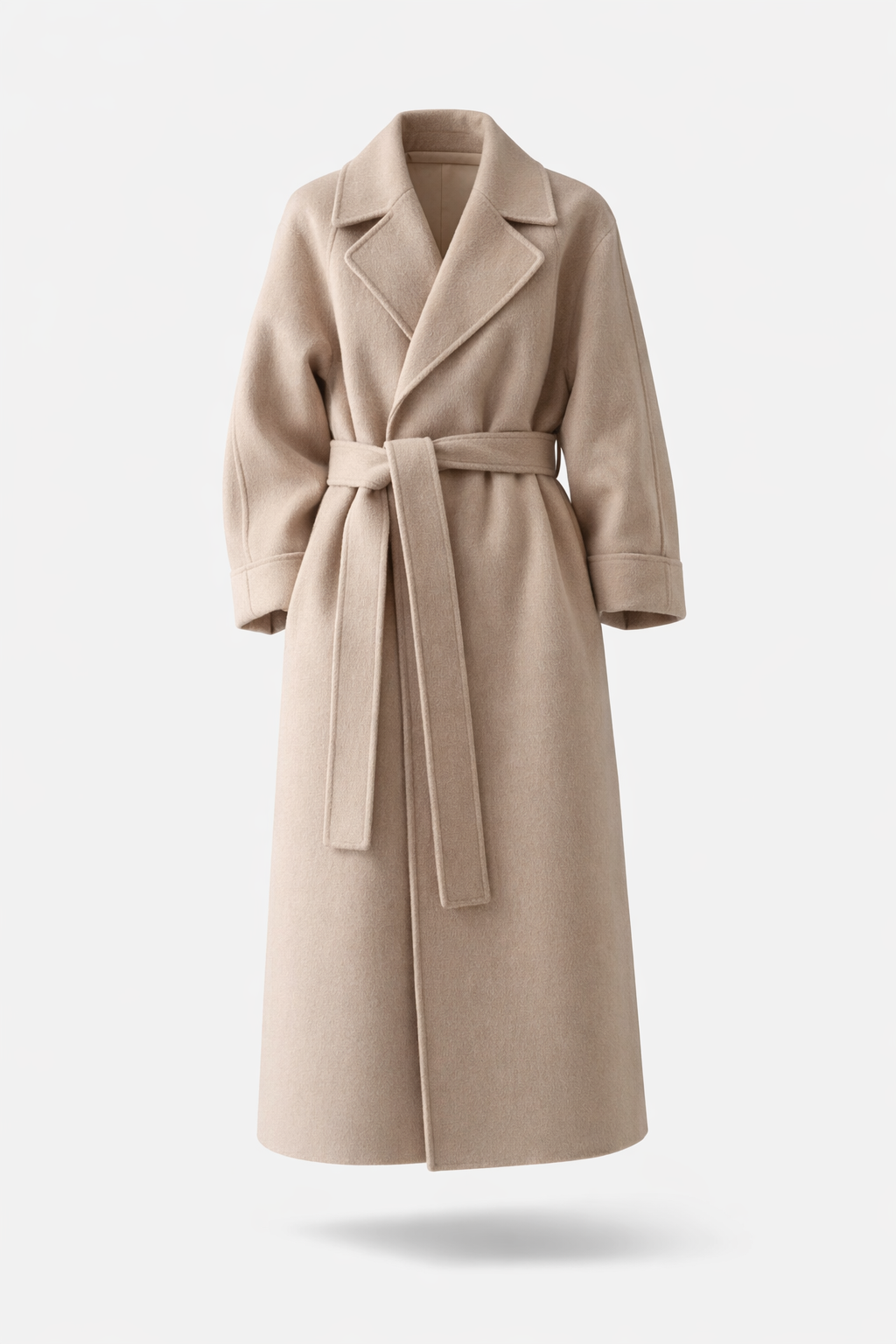 Damen Eleganter Wickelmantel mit Gürtel