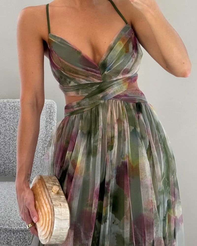 Sexy Hollow Out Maxikleid für Damen