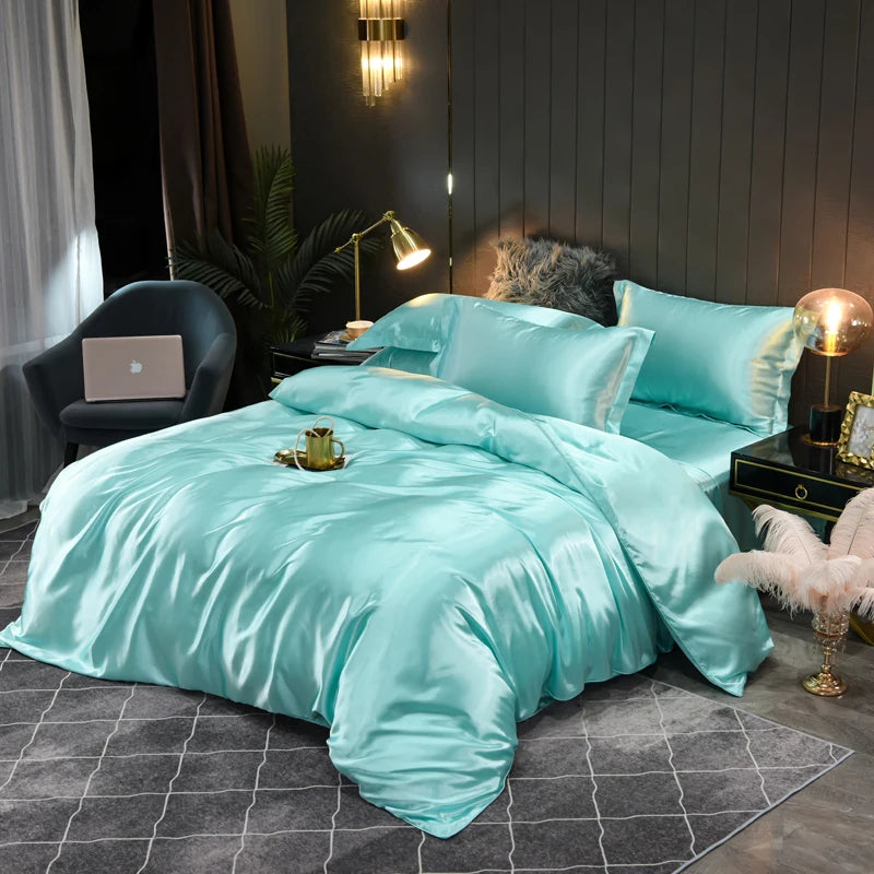 Seidiges Satin-Bettwäscheset: Verwöhnen Sie sich mit luxuriösem Komfort und elegantem Design