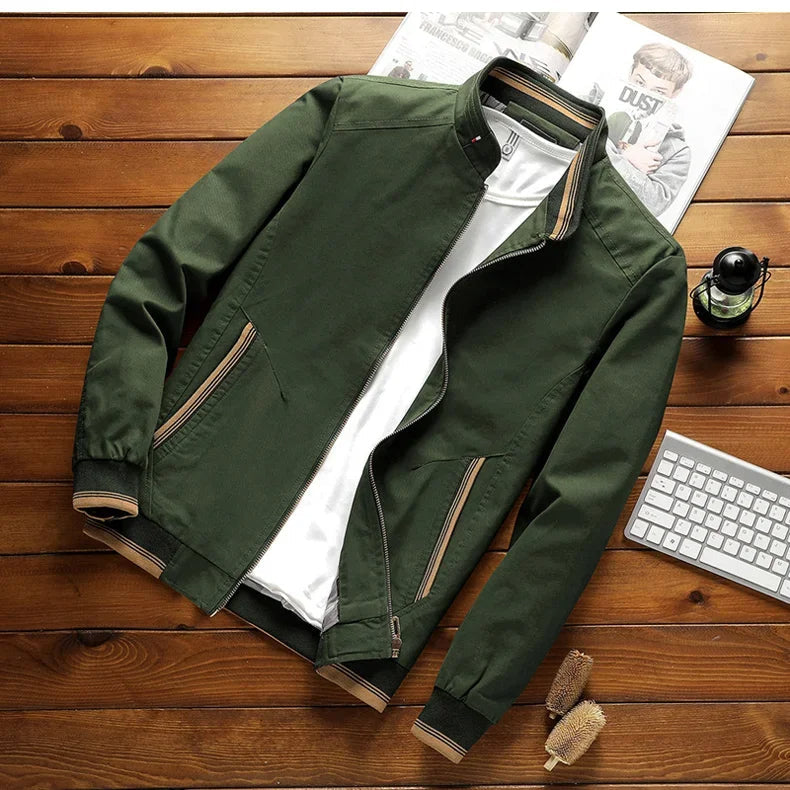 Breezeguard – Stylische Baumwoll-Bomberjacke für Herren