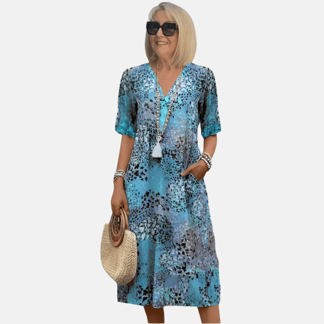 Locker sitzendes Sommer-Freizeitkleid