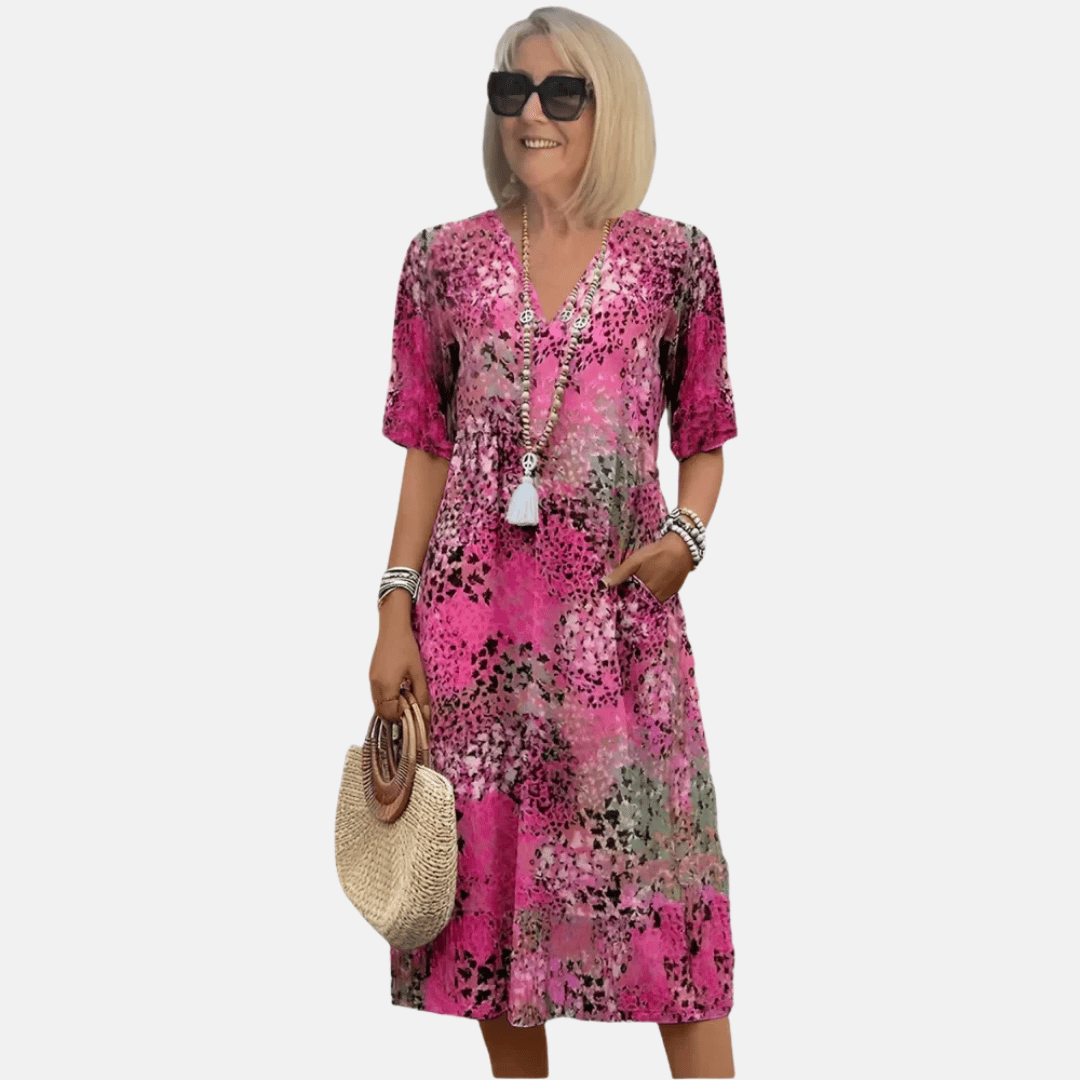 Locker sitzendes Sommer-Freizeitkleid