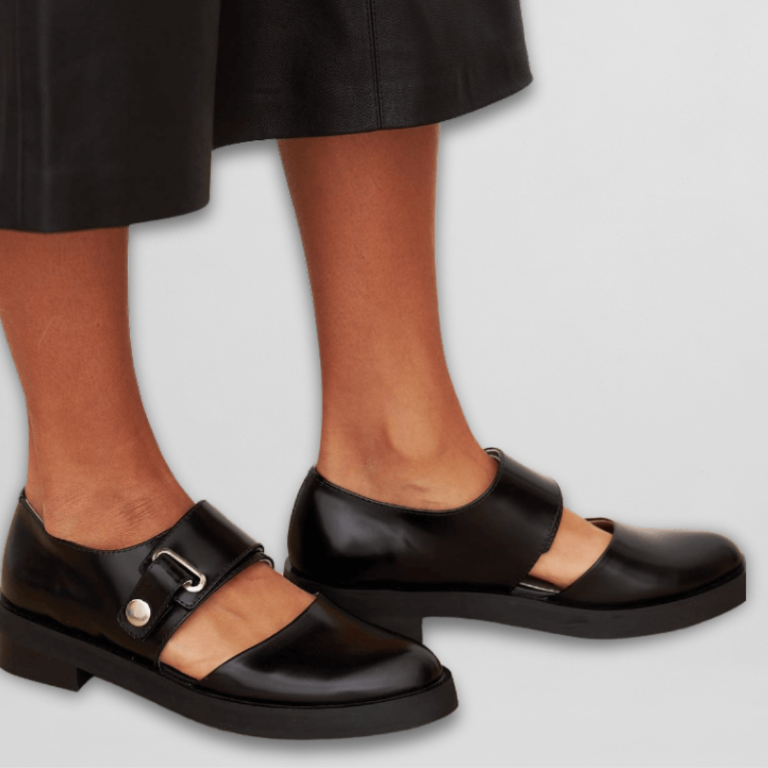 Damen Elegante Mary Janes mit Verstellbarer Schnalle