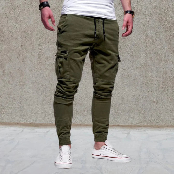 Casual Herren-Cargohose mit aufgesetzten Taschen