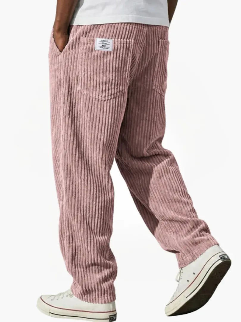 Herren Elegante Bequeme Cordhose mit Kordelzug