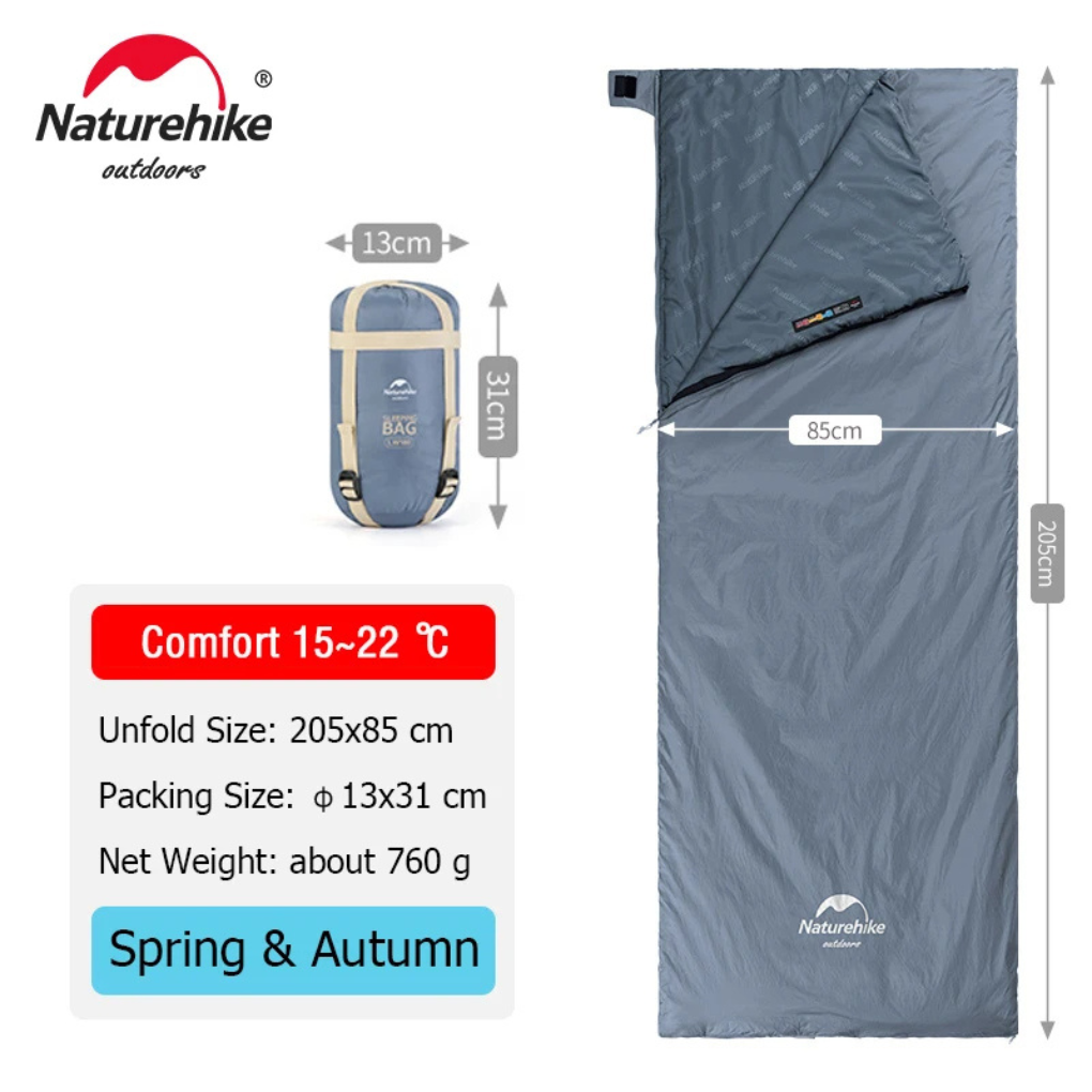 Tragbarer Schlafsack für Camping und Wandern
