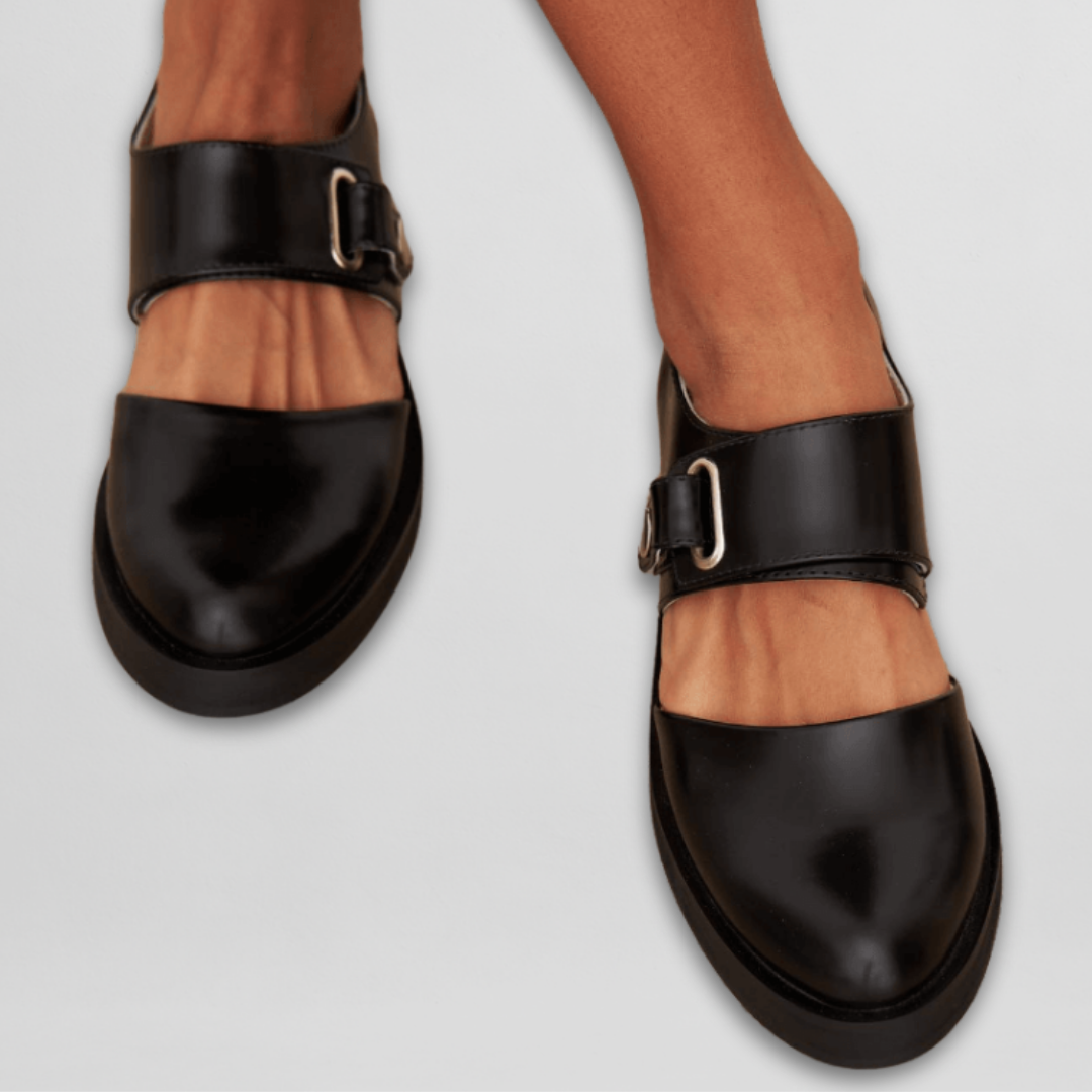 Damen Elegante Mary Janes mit Verstellbarer Schnalle