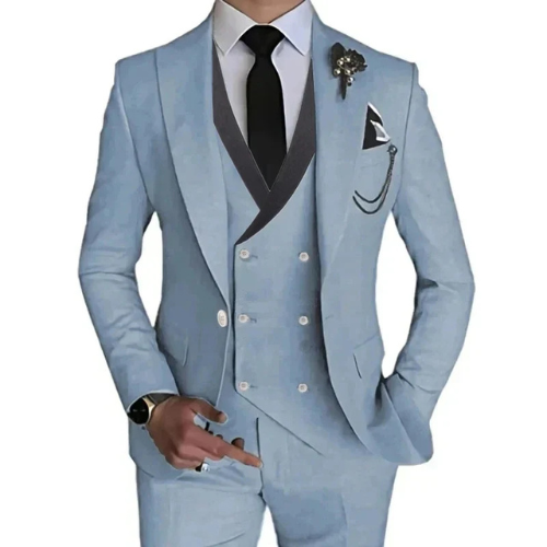 Stilvoller 3-teiliger Slim Fit Herrenanzug