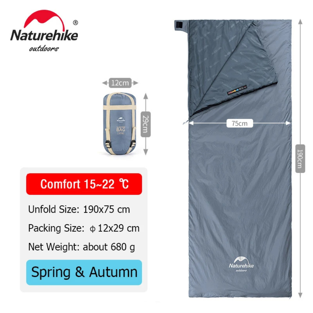 Tragbarer Schlafsack für Camping und Wandern