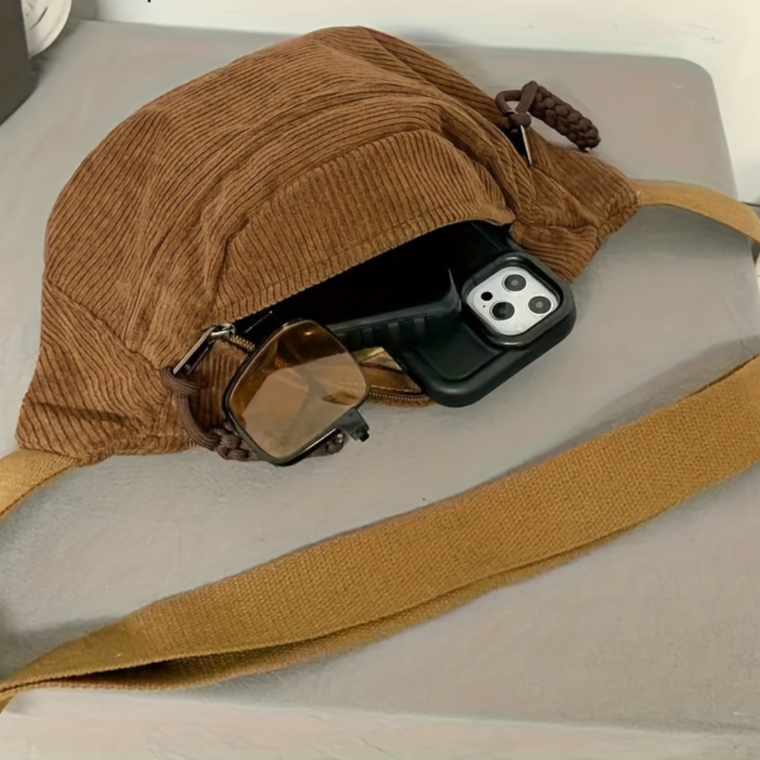Damen Vielseitige Schultertasche mit Verstellbarem Riemen