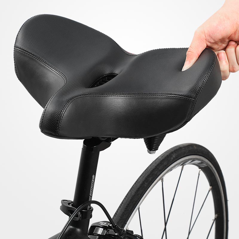 Komfortables Fahrradsattel mit extra breiter Sitzfläche für Damen und Herren