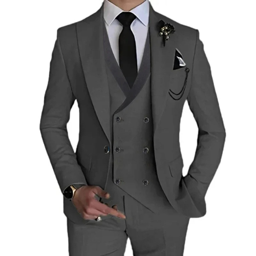 Stilvoller 3-teiliger Slim Fit Herrenanzug