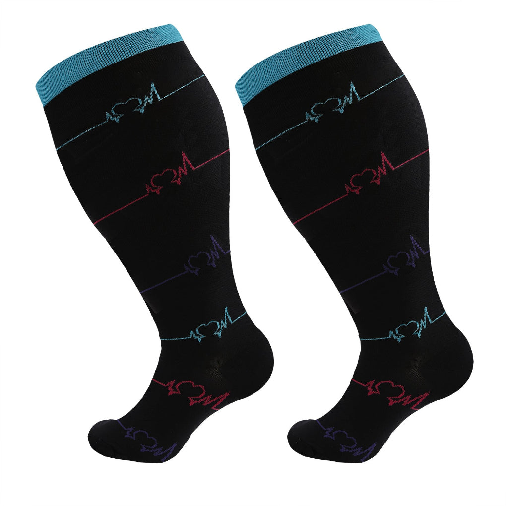 Reisesocken mit abgestufter Kompression