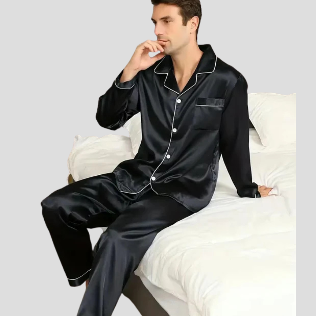 Men’s Satin-Silk Pajama Set