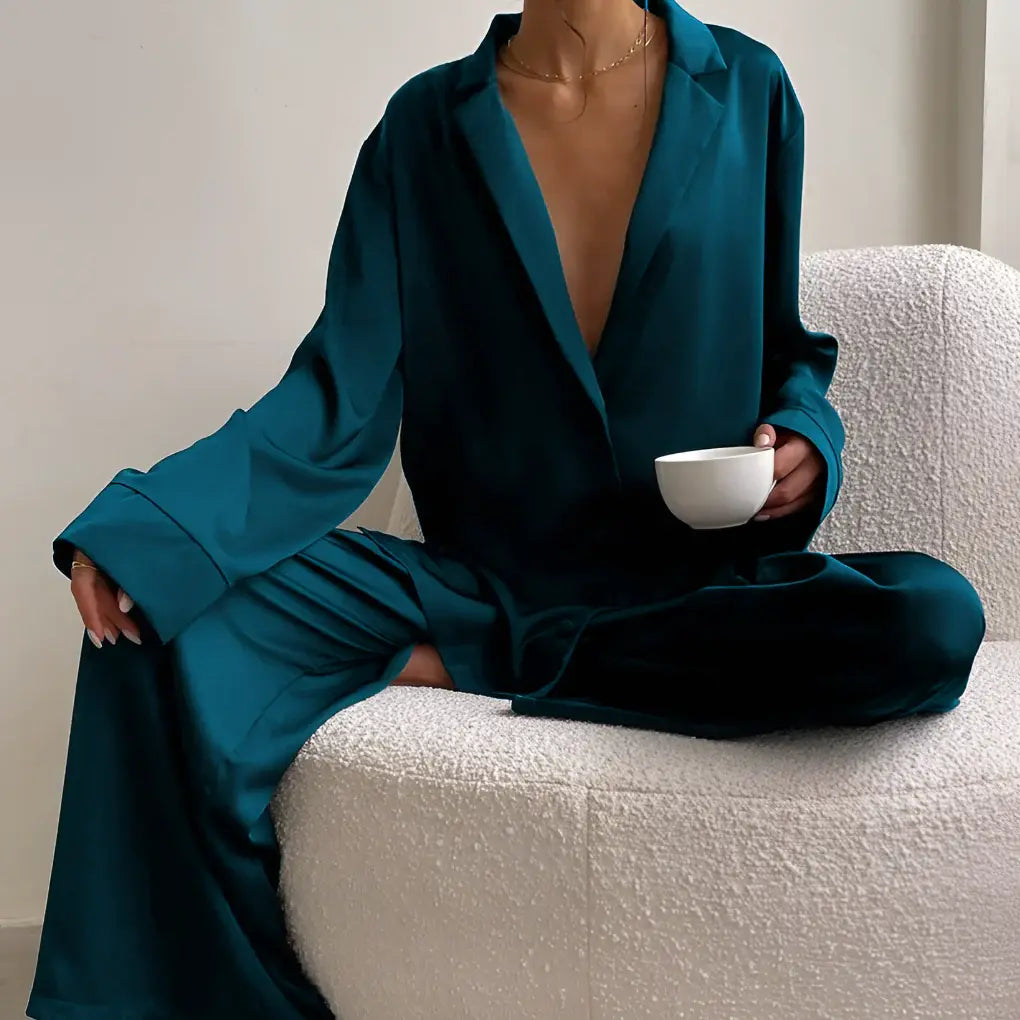 Satin-Loungewear-Set für Damen
