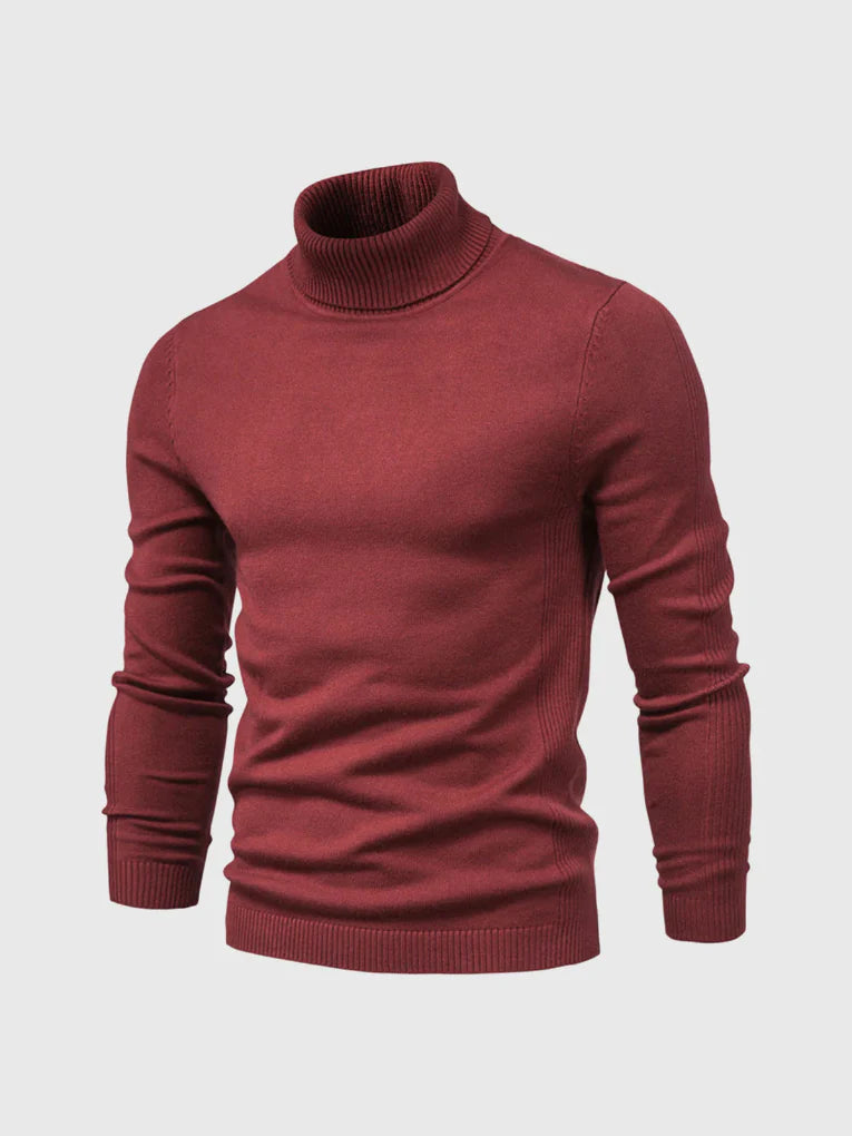 Men's Turtleneck Sweater – Washable and Versatile