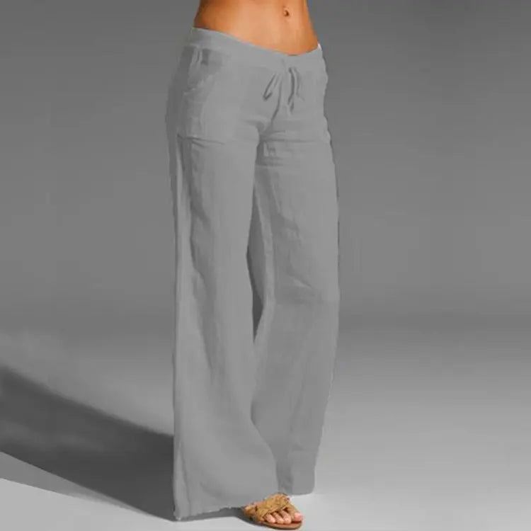 Luftige Leinenhose für Damen mit entspanntem Schnitt