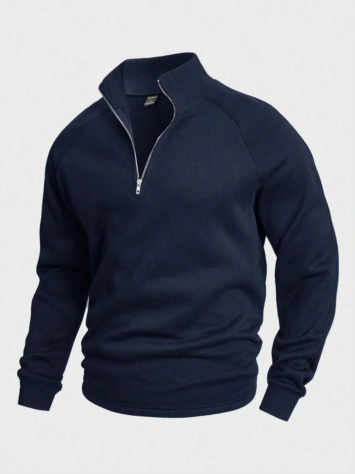 Herren Eleganter Freizeitpullover mit Halbem Reißverschluss