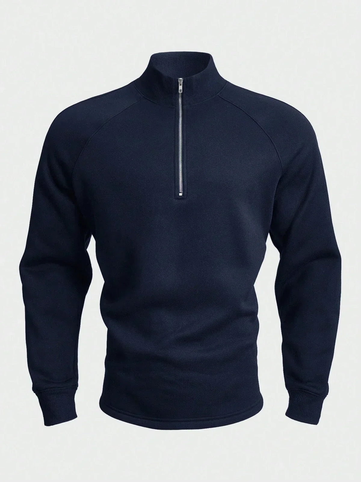 Herren Eleganter Freizeitpullover mit Halbem Reißverschluss
