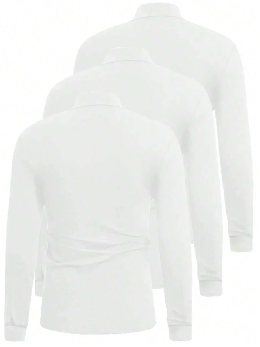 Herren Klassische Rollkragenpullover im 3er-Set