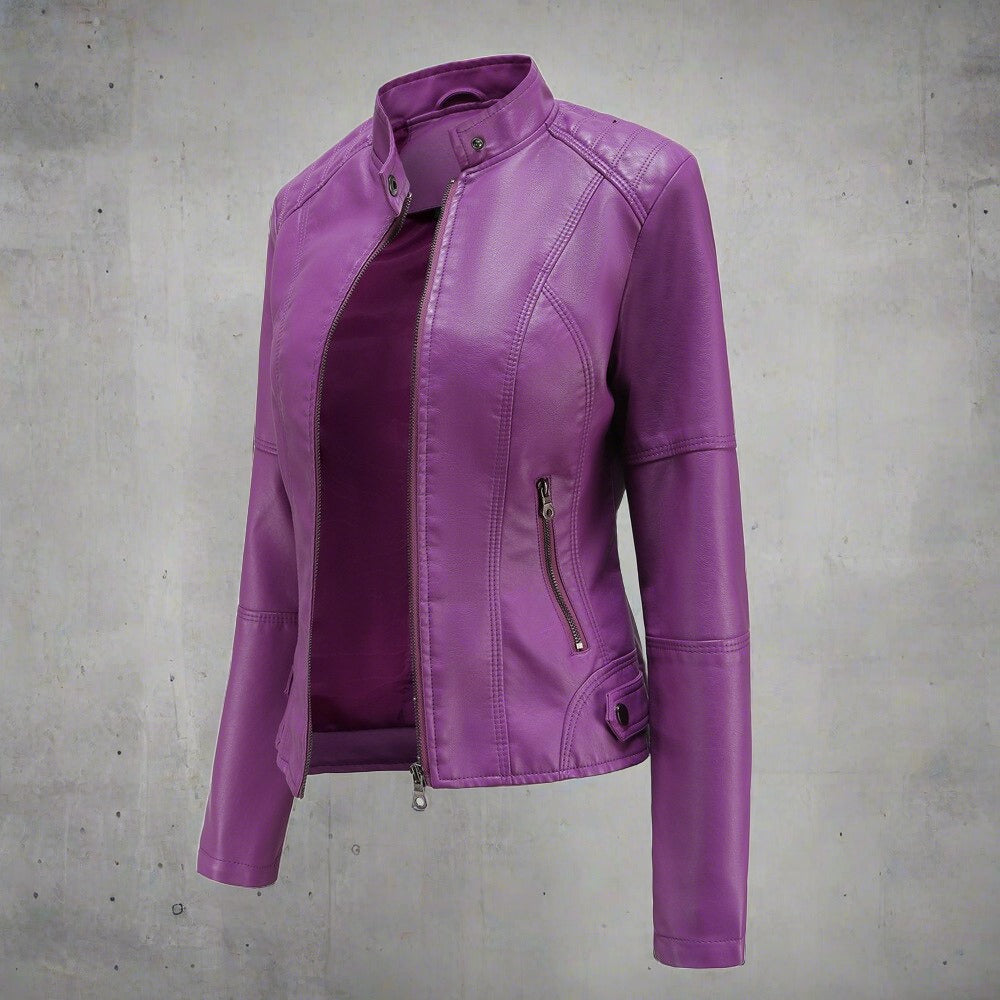 Damen Klassische Jacke mit Reißverschluss