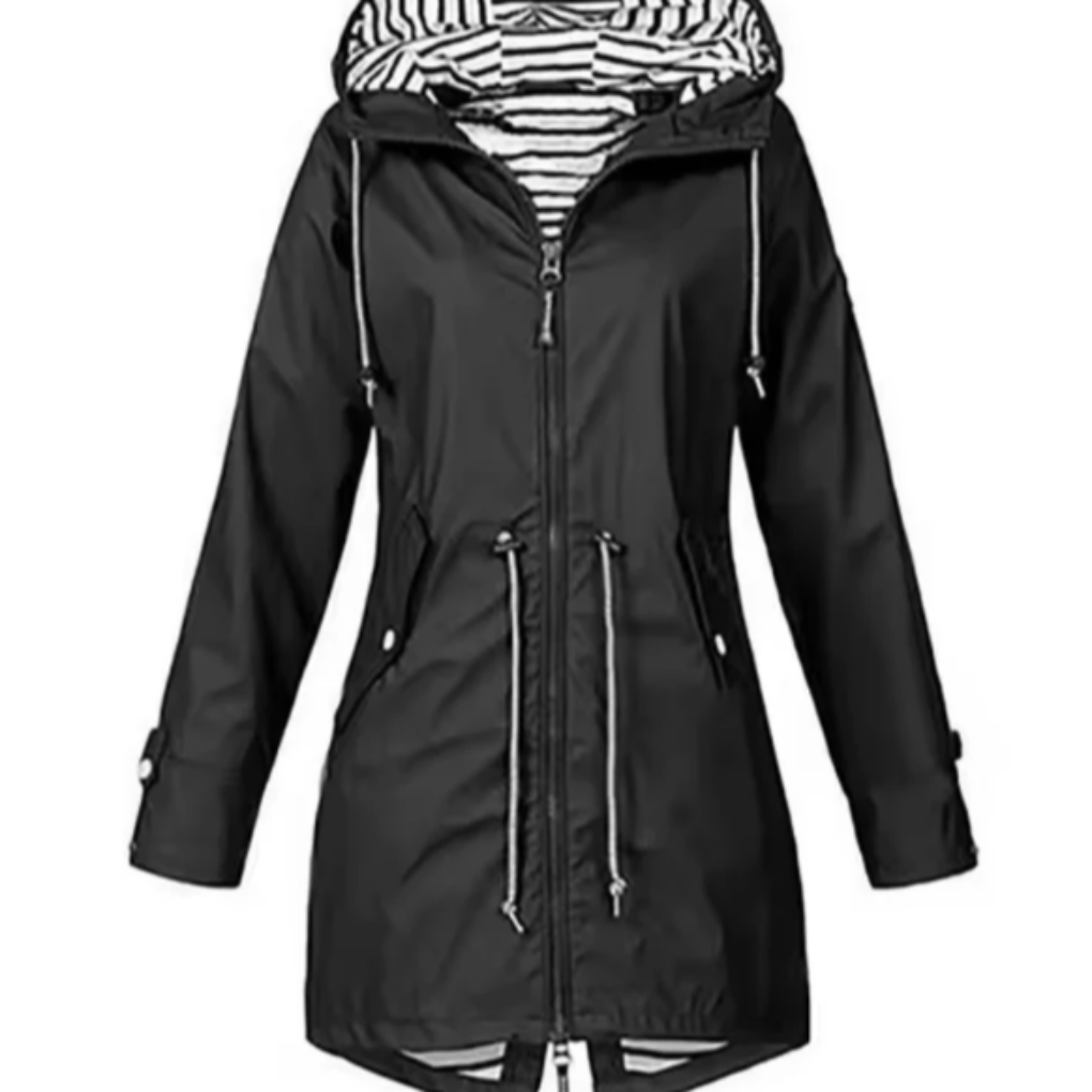 Wasserdichte Jacke mit Kapuze für Damen