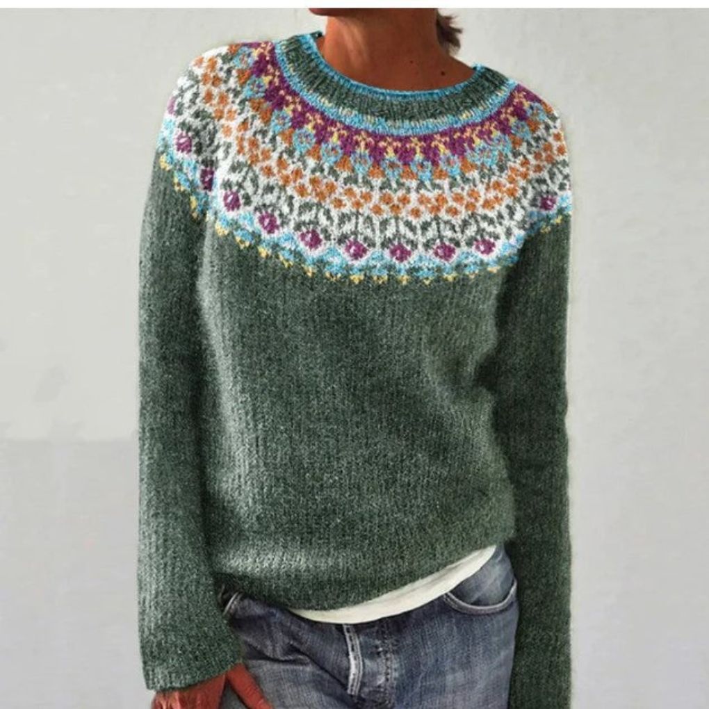 Damenpullover Winter Vintage Design