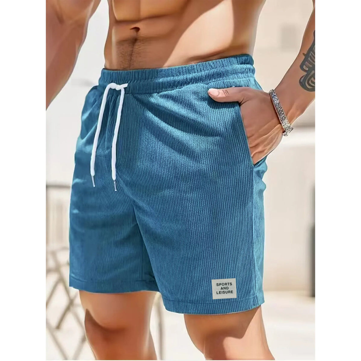 Herren Cord-Shorts