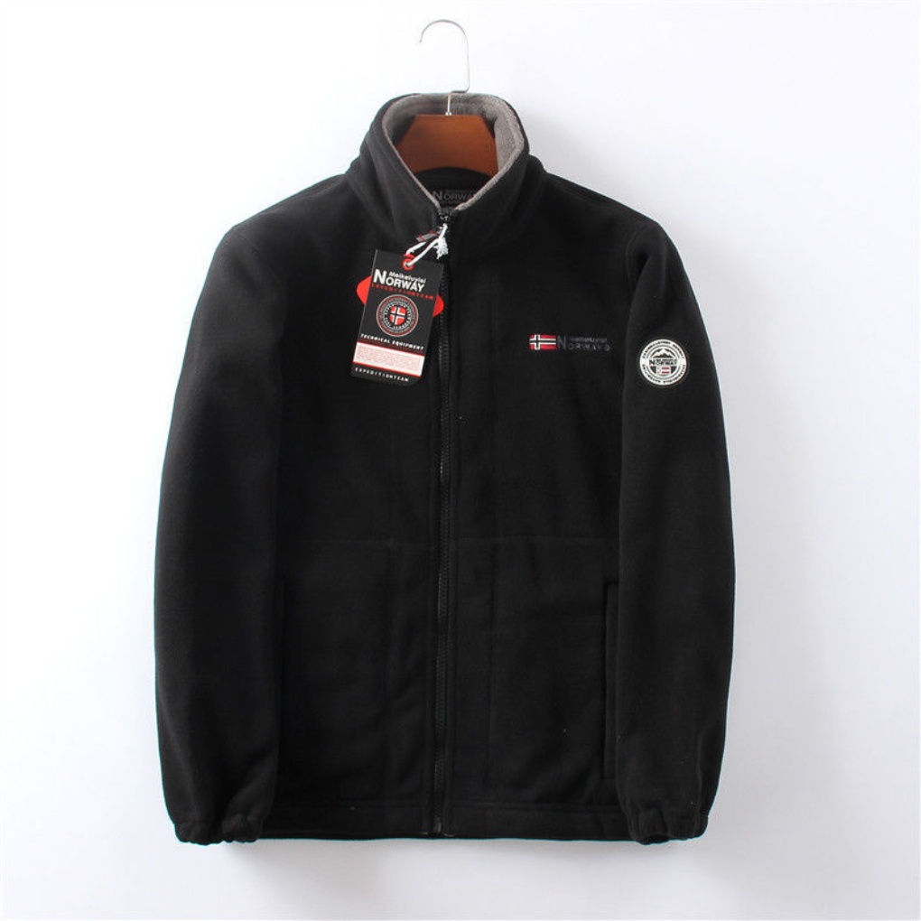 Winddichte und bequeme Herren-Fleecejacke