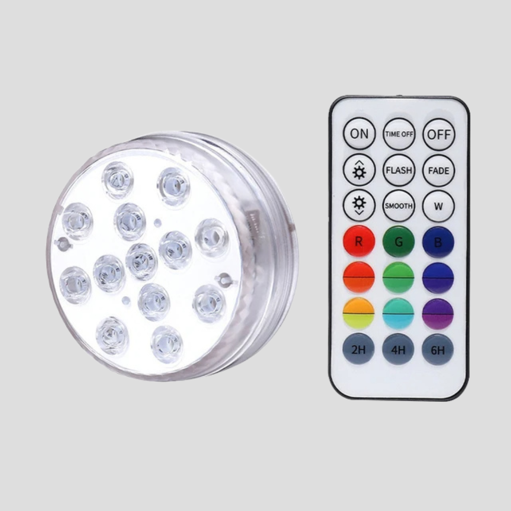 LED-Lichtfarbe, tauchfähiges Poollicht mit RF-Fernbedienung