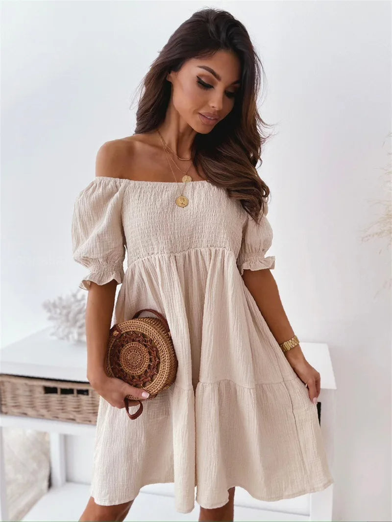 Elegantes One-Shoulder Minikleid für den Sommer
