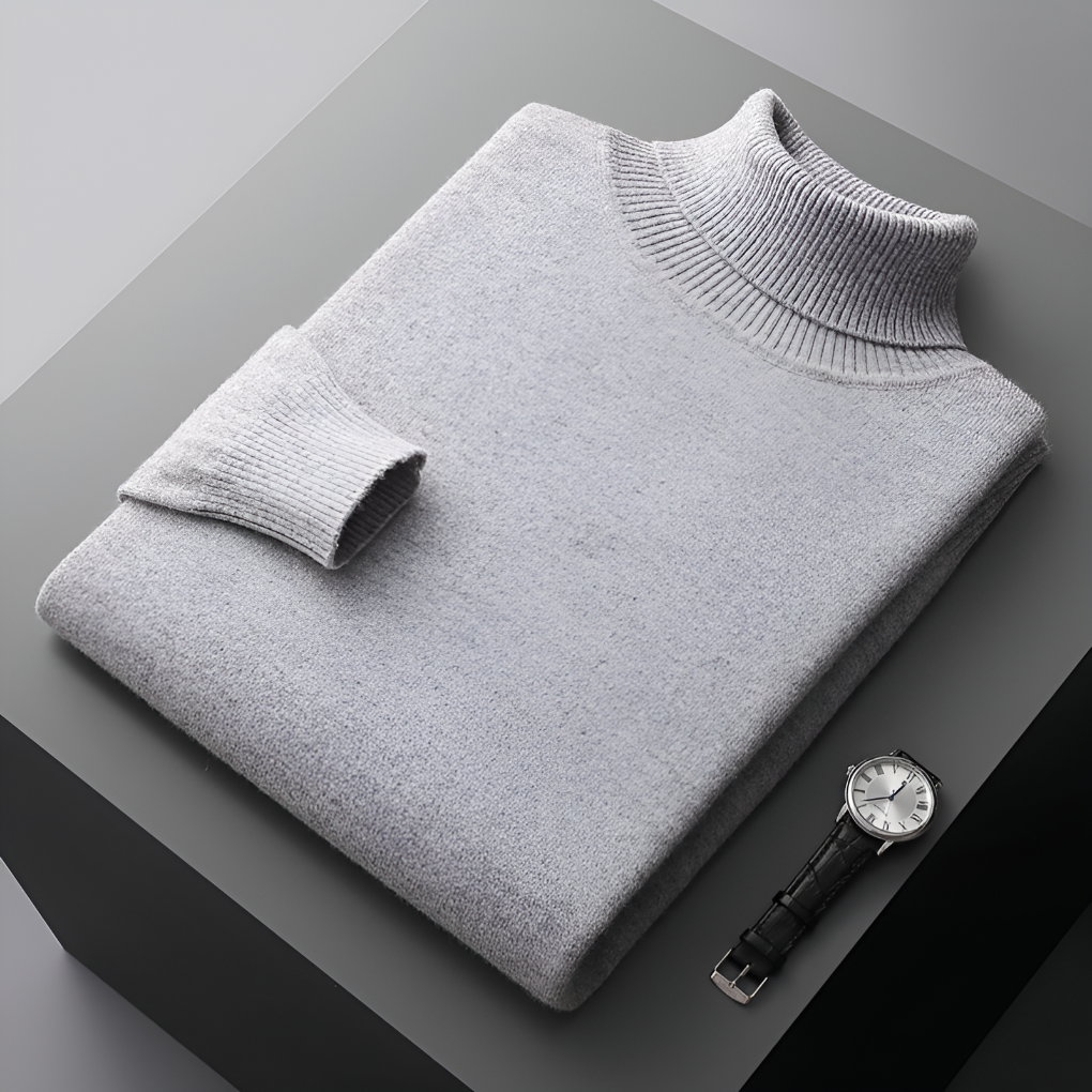 Hochwertiger Herren Kaschmir Rollkragenpullover