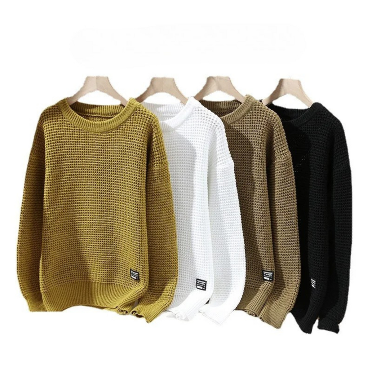Herren Eleganter Pullover mit Wabenstruktur