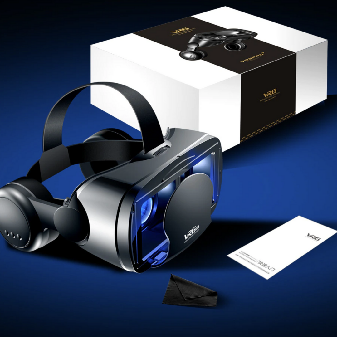 Innovative VR-Brille mit Headset für iPhone & Android
