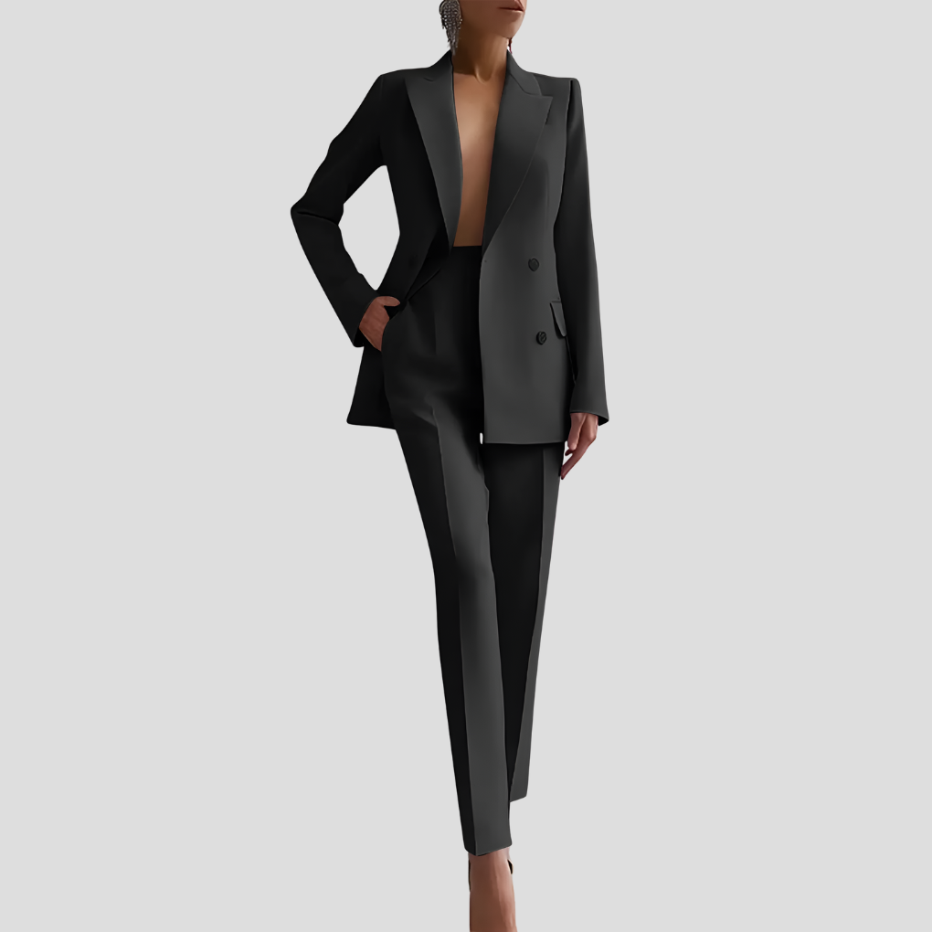 Elegantes Business-Hosenanzug-Set für Damen