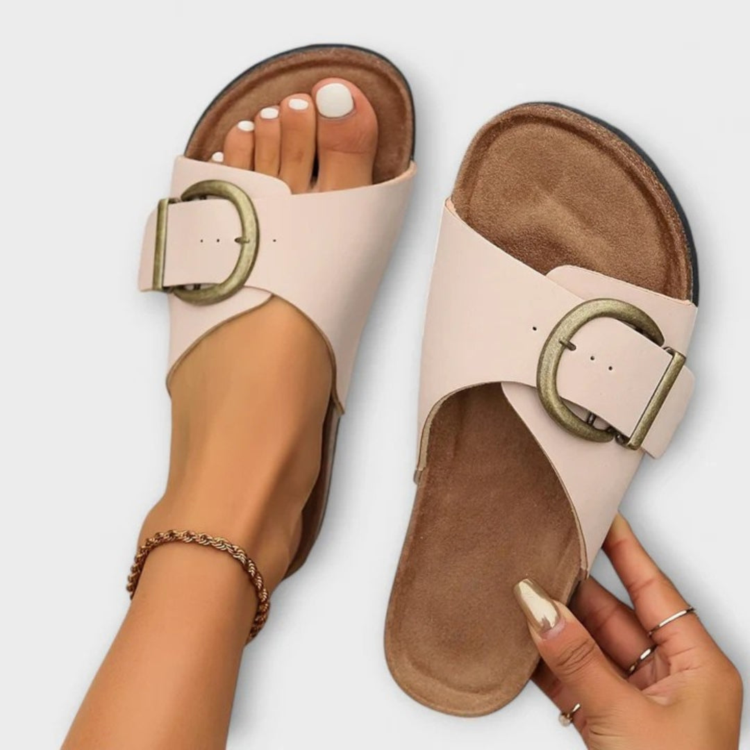 Damen Elegante Komfort-Sandalen mit Schnallenverschluss