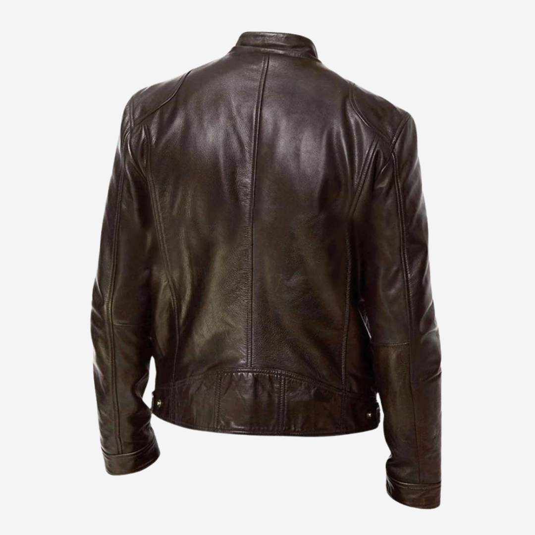 Klassische Herren-Lederjacke