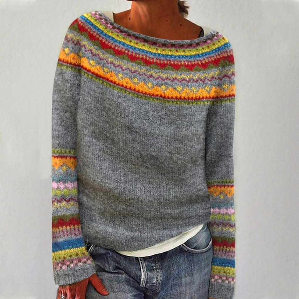 Damenpullover Winter Vintage Design
