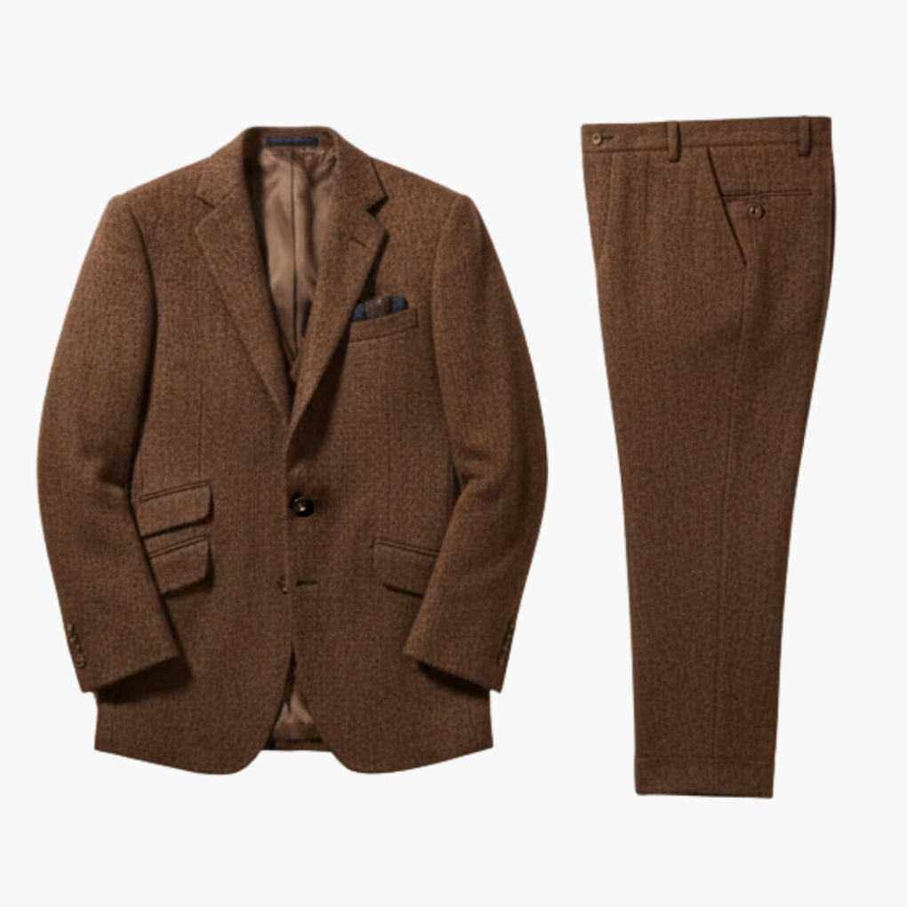 Herren Anzug Set mit Jacke und Weste