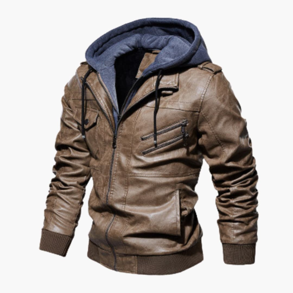 Herren-Hoodie-Jacke mit mehreren Taschen
