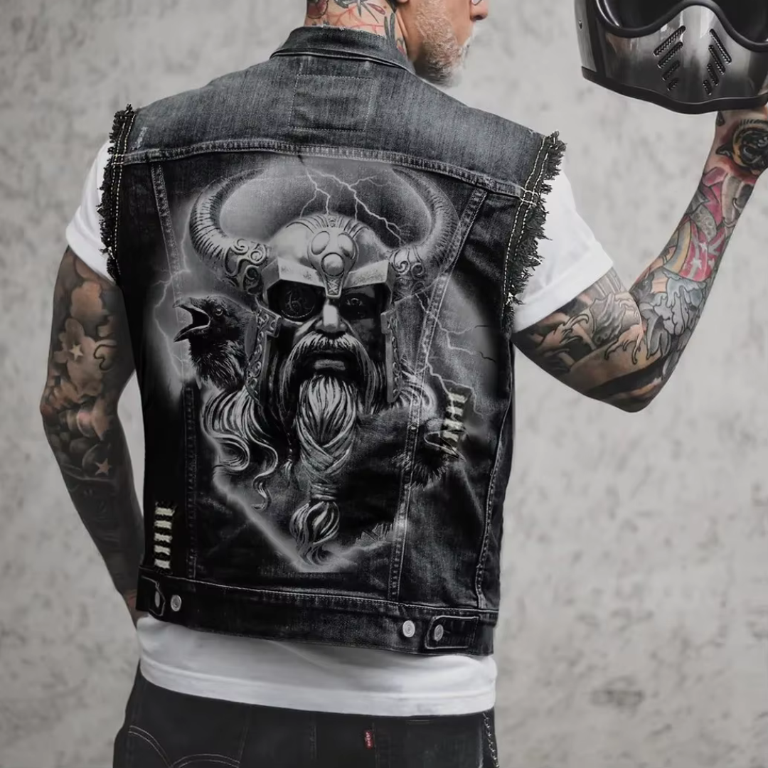 Retro Denim Herrenweste