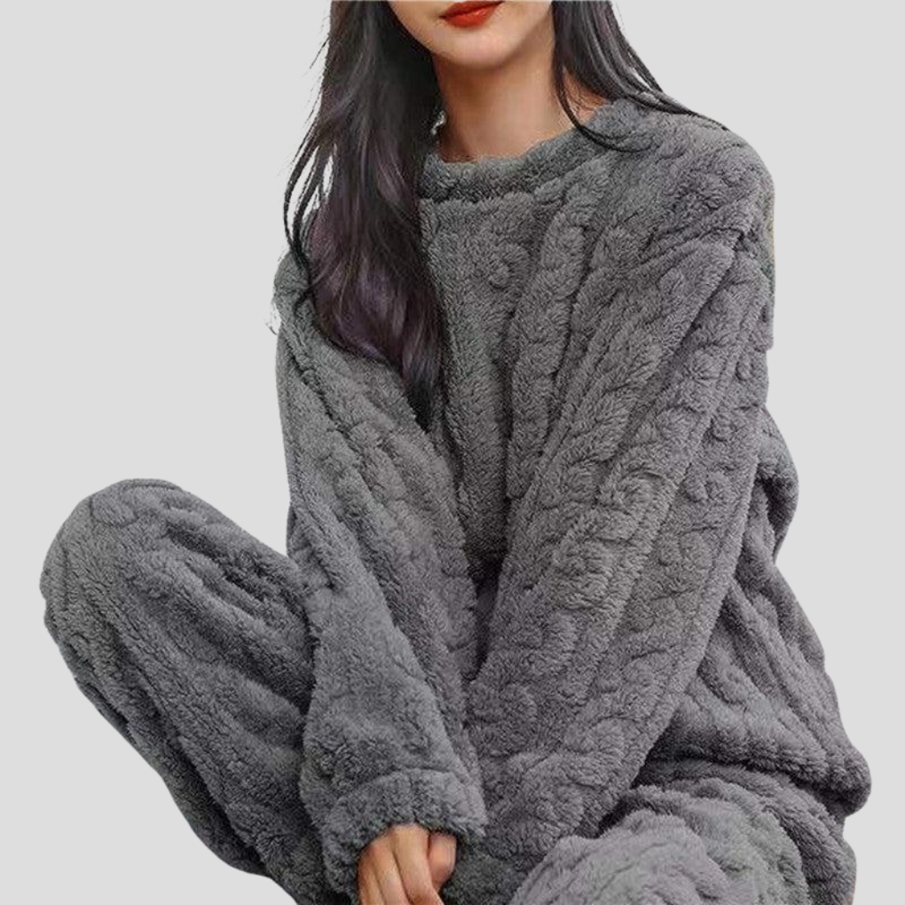 Fleece-Pyjama-Set für Damen
