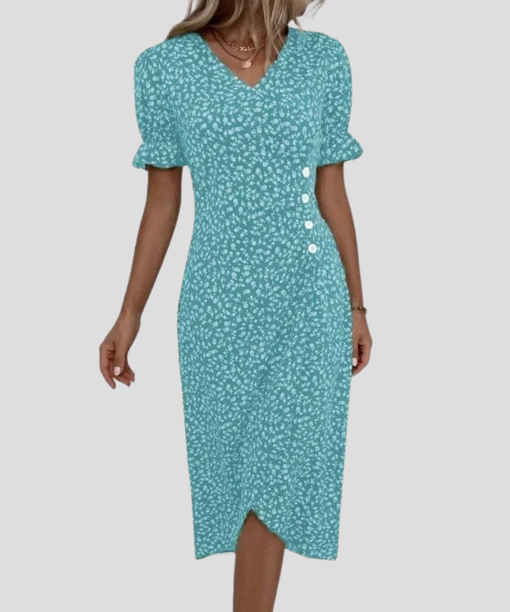 Elegantes Midikleid mit Blumenmuster für Damen