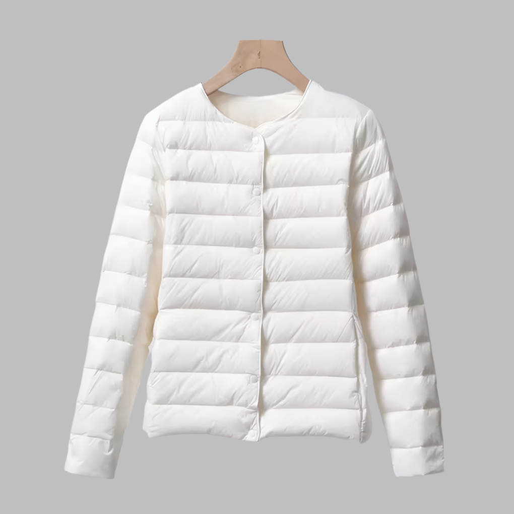 Kragenloser, tragbarer Puffer für Frühling und Winter