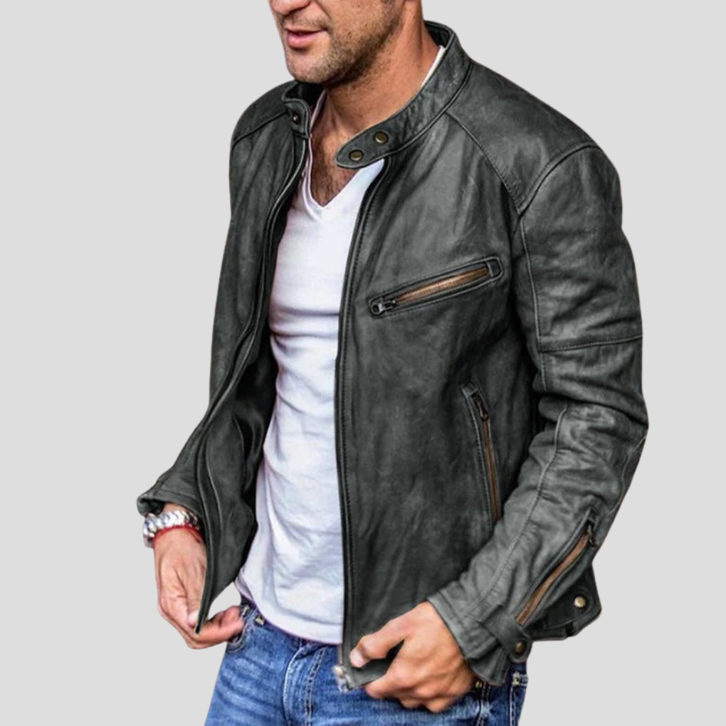 Herren-Stehkragenjacke – Modernes Kleidungsstück für den Alltag
