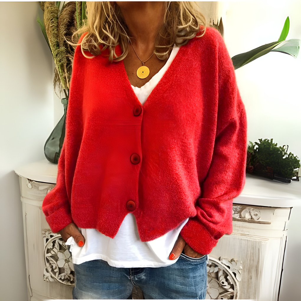 Weicher Strick-Cardigan mit entspannter Passform für Damen