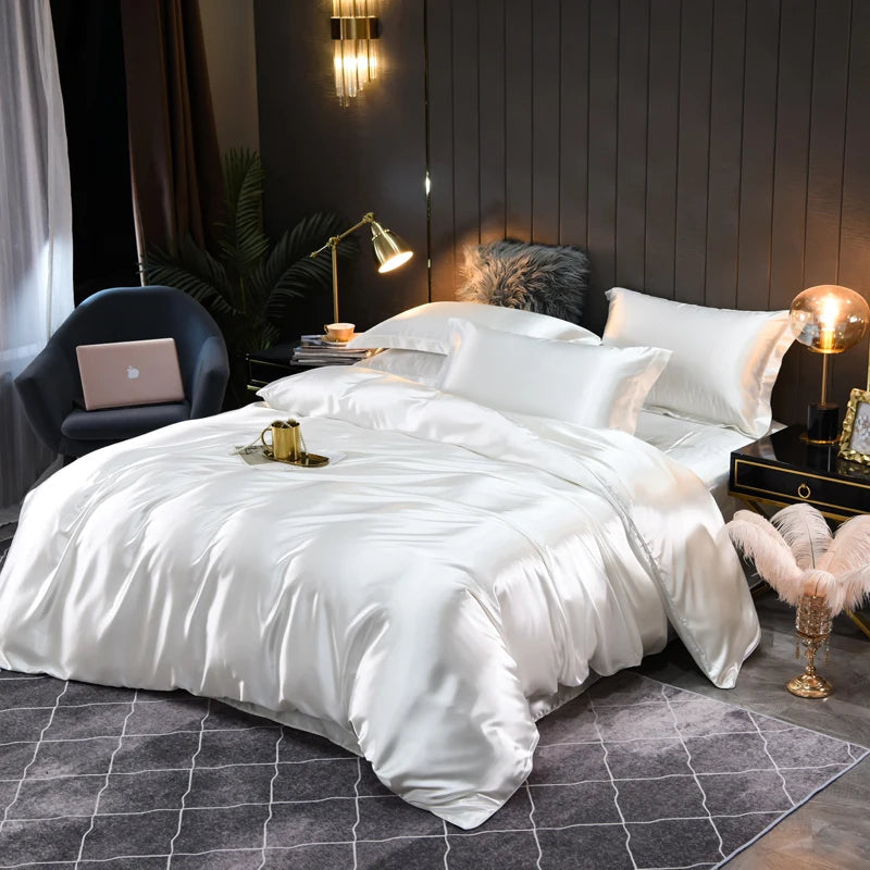 Seidiges Satin-Bettwäscheset: Verwöhnen Sie sich mit luxuriösem Komfort und elegantem Design