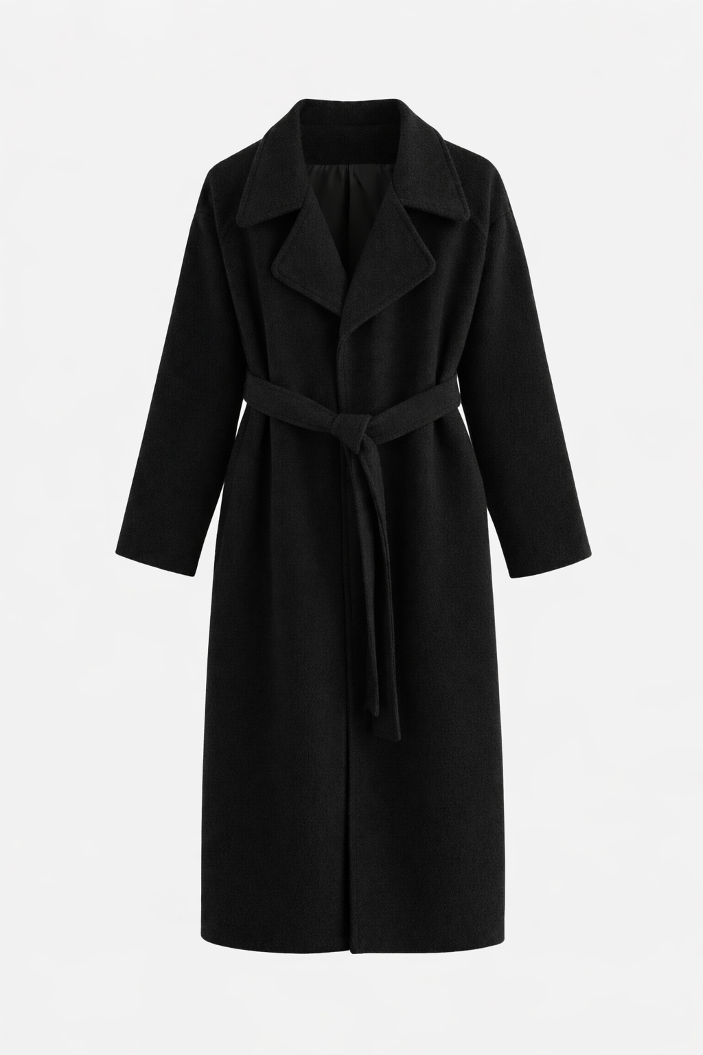 Damen Eleganter Wickelmantel mit Gürtel