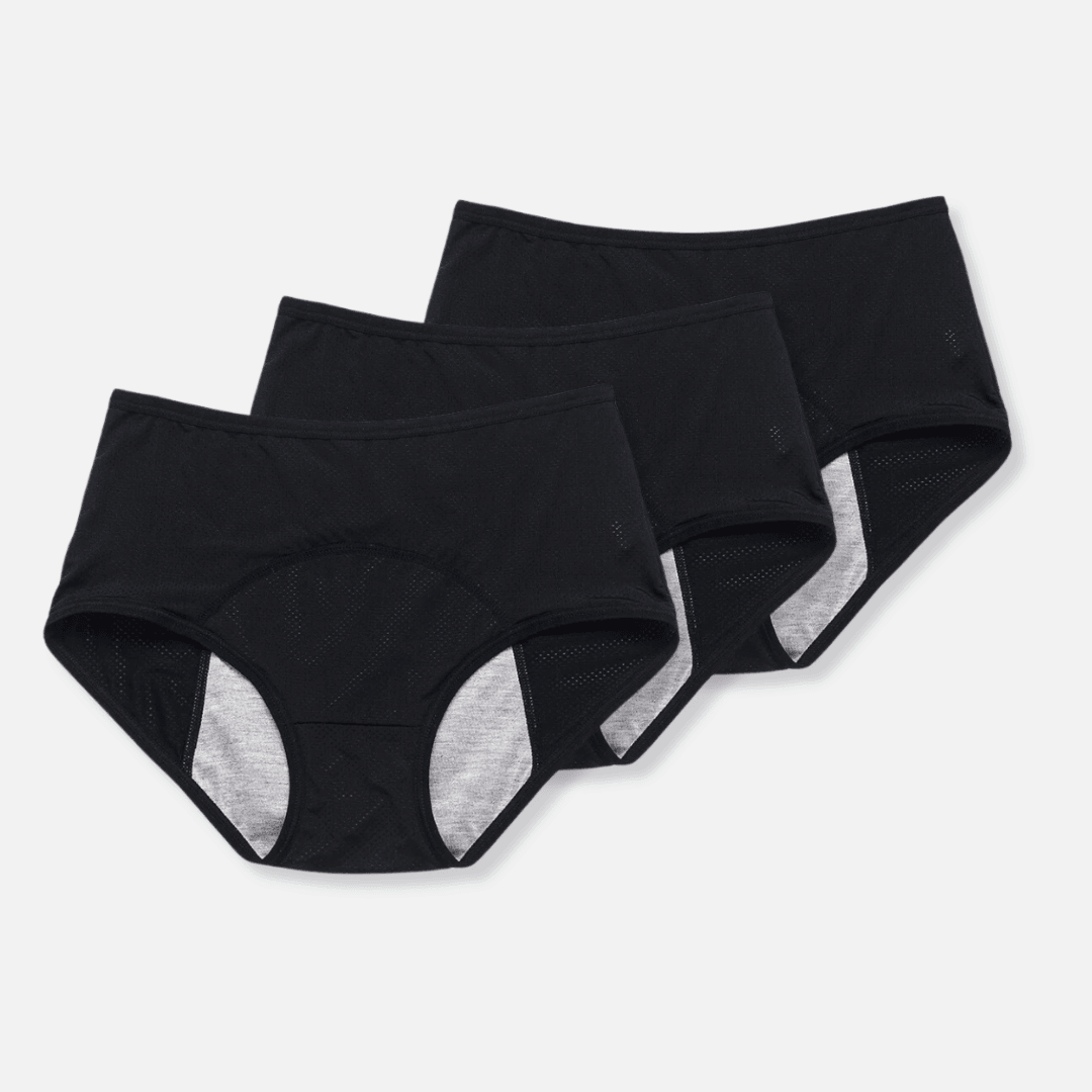 Auslaufsichere Menstruationsunterwäsche (3er-Pack)